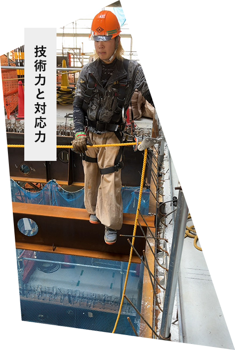 技術力と対応力